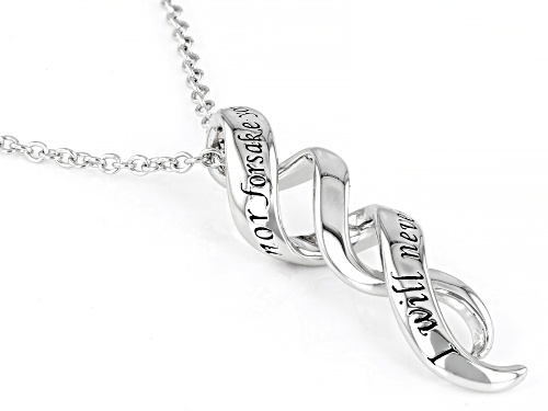 Koadon® Rhodium Over Sterling Silver Pendant With Chain