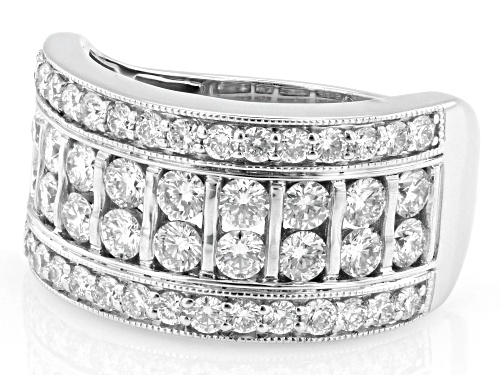 Prazana® Lab-Grown Diamonds 1.50ctw White Diamond Rhodium Over Sterling Silver Ring, H SI1 - Size 9