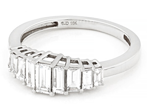 Prazana® Lab-Grown Diamonds 0.75ctw White Diamond 10K White Gold Band Ring, G-H SI1 - Size 7
