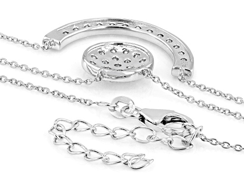 Prazana® Lab-Grown Diamonds 1.50ctw Diamond Rhodium Over Sterling Silver Layered Necklace, G-H VVS - Size 18