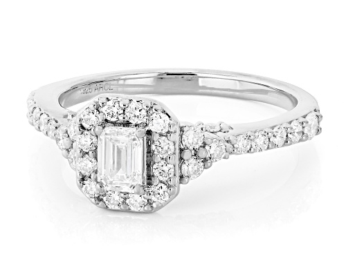 Prazana® Lab-Grown Diamonds 1.00ctw White Diamond Rhodium Over Sterling Silver Ring, F-G SI - Size 7