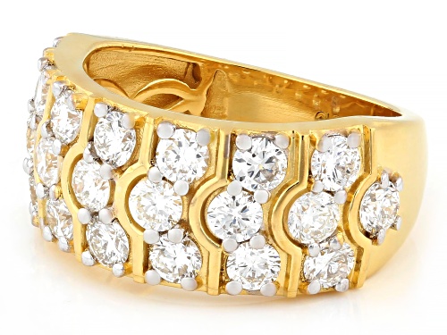 Prazana® Lab-Grown Diamonds 2.25ctw White Diamond 18K Yellow Gold Over Sterling Silver Ring, G-H VS - Size 8