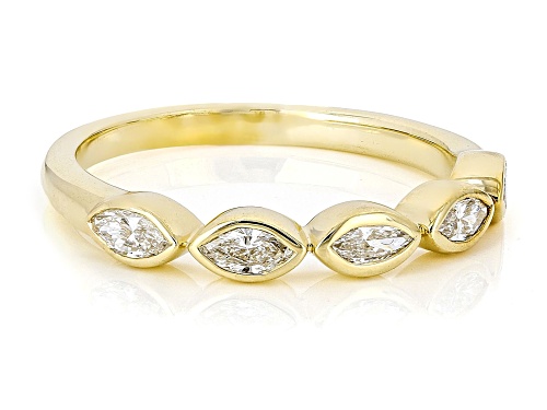 Prazana® Lab-Grown Diamonds 0.50ctw Diamond 10K Yellow Gold Band Ring, H SI1 - Size 8