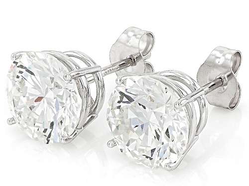 Prazana® Lab-Grown Diamonds 4.00ctw Round Diamond 14K White Gold Solitaire Stud Earrings, G VS