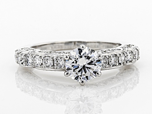 1.72ctw Round White Lab-Grown Diamond 14K White Gold Engagement Ring - Size 6