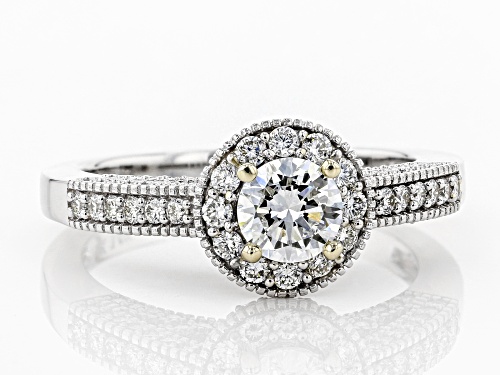 1.22ctw Round White Lab-Grown Diamond 14K White Gold Engagement Ring - Size 7