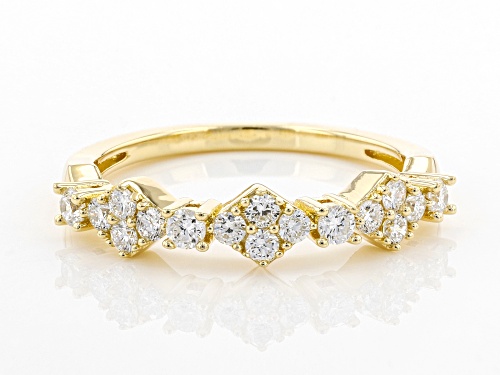 Prazana® Lab-Grown Diamonds 0.40ctw White Diamond 14k Yellow Gold Over Sterling Silver Ring, H SI1 - Size 6