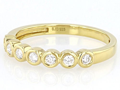 Prazana® Lab-Grown Diamonds 0.25ctw White Diamond 14k Yellow Gold Over Sterling Silver Ring - Size 8