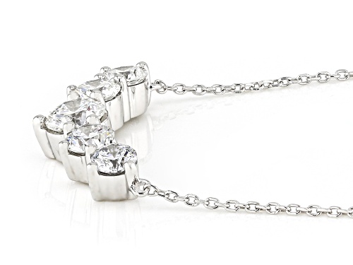 Prazana® Lab-Grown Diamonds 1.33ctw Lab-Grown Diamond Rhodium Over Sterling Silver Necklace, H SI1 - Size 18