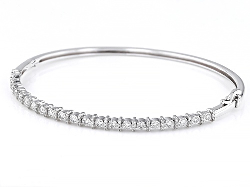 Prazana® Lab-Grown Diamonds 0.50ctw Lab-Grown Diamond Rhodium Over Sterling Silver Bracelet, F SI2 - Size 7
