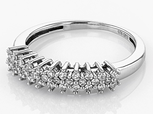 Prazana® Lab-Grown Diamonds 0.30ctw Lab-Grown Diamond Rhodium Over Sterling Silver Band Ring, H SI - Size 9