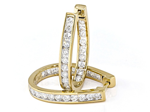Prazana® Lab-Grown Diamonds 2.00ctw White Diamond 14k Gold Over Sterling Silver Earrings, G SI