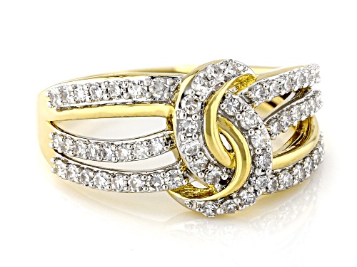 Prazana® Lab-Grown Diamonds .60ctw Lab-Grown Diamond 14k Yellow Gold Over Sterling Silver Ring, H SI - Size 8