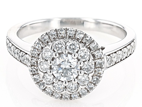 Prazana® Lab-Grown Diamonds 1.00ctw White Lab-Grown Diamond Rhodium Over Sterling Silver Ring, H SI1 - Size 9