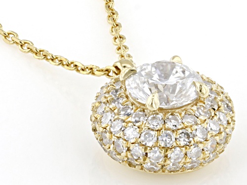 Prazana® Lab-Grown Diamonds 1.00ctw Lab-Grown Diamond 14k Gold Over Sterling Silver Necklace, H SI - Size 18