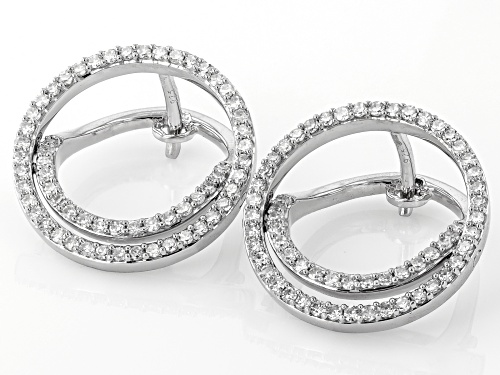 Prazana® Lab-Grown Diamonds 0.75ctw Lab-Grown Diamond Rhodium Over Sterling Silver Earrings, G SI