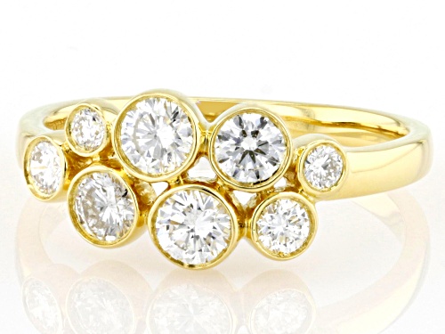 Prazana® Lab-Grown Diamonds 0.80ctw White Diamond 14k Yellow Gold Over Silver Ring, G SI - Size 5
