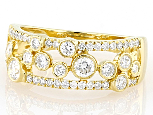 Prazana® Lab-Grown Diamonds 0.70ctw White Diamond 14k Yellow Gold Over Silver Ring, G SI - Size 8