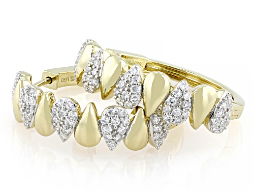 Prazana® Lab-Grown Diamonds 1.00ctw Lab-Grown Diamond 14k Yellow Gold Over Silver Earrings, G SI