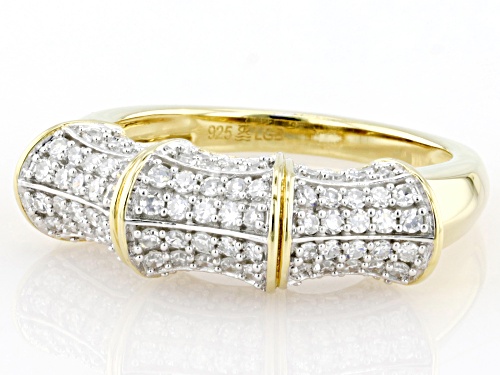 Prazana® Lab-Grown Diamonds 0.75ctw White Lab-Grown Diamond 14k Yellow Gold Over Silver Ring, G SI - Size 6