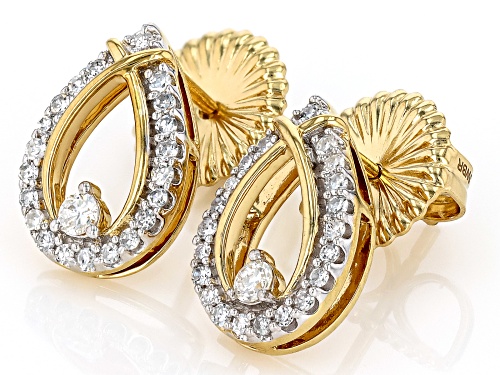 Prazana® Lab-Grown Diamonds 0.33ctw White Diamond 14k Yellow Gold Over Silver Earrings, G SI