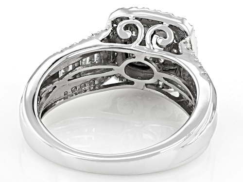 Prazana® Lab-Grown Diamonds 1.00ctw White Diamond Rhodium Over Sterling Silver Ring, G SI - Size 6