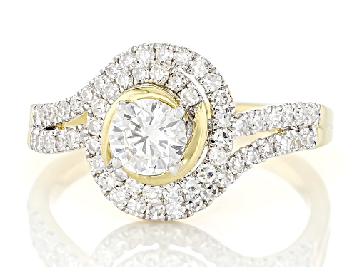Prazana® Lab-Grown Diamonds 1.00ctw White Diamond 14k Yellow Gold Over Silver Ring, G SI - Size 8