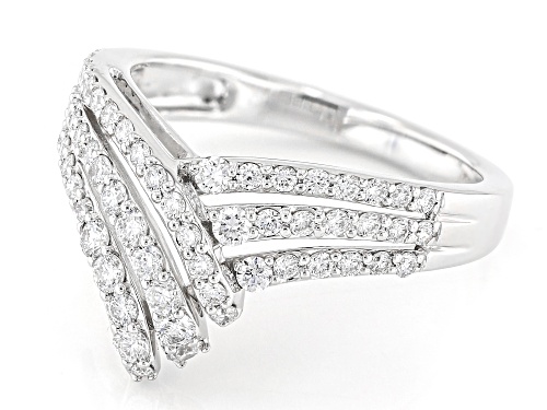 Prazana® Lab-Grown Diamonds 0.75ctw White Diamond Rhodium Over Sterling Silver Ring, H SI - Size 6