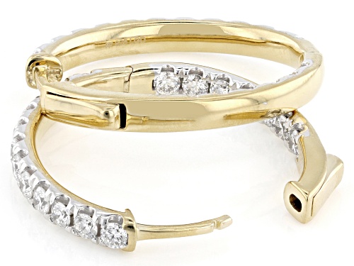 Prazana® Lab-Grown Diamonds 2.40ctw White Diamond 14K Yellow Gold Over Silver Earrings, H SI1