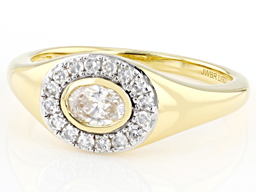 Prazana® Lab-Grown Diamonds 0.50ctw White Diamond 14K Gold Over Sterling Silver Ring, H SI - Size 9