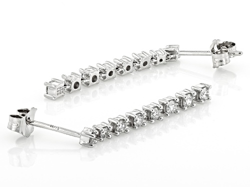 Prazana® Lab-Grown Diamonds 0.50ctw White Diamond 10k White Gold Earrings, G VS