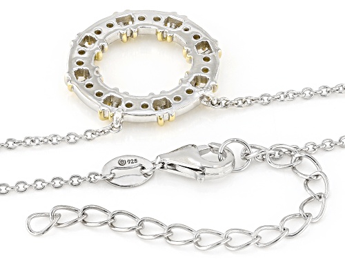 Lisa Mason For Bella Luce® 0.37ctw Diamond Simulant Platinum Over Silver And Eterno™ Yellow Necklace - Size 18