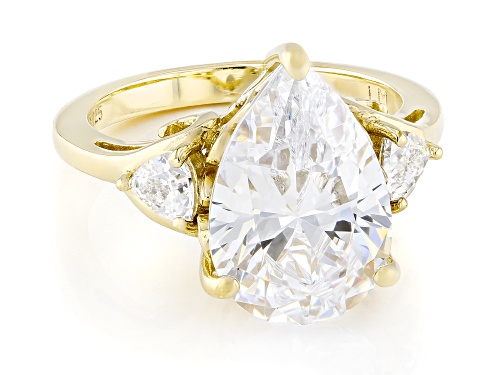 Lisa Mason For Bella Luce® 10.56ctw White Diamond Simulant Eterno™ Yellow Perfect Cut Ring - Size 10