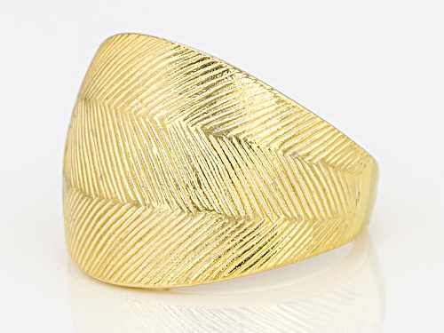 18k Yellow Gold Over Sterling Silver Ring - Size 5