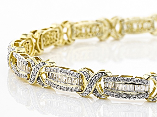 9.89ctw Bella Luce ® 18k Yellow Gold Over Silver Bracelet - Size 7.5