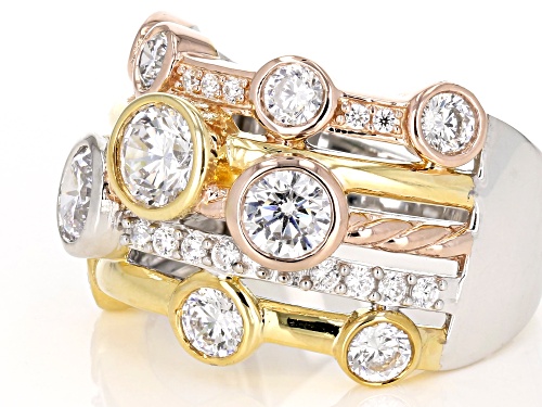 Bella Luce®4.30CTW 18K Yellow Gold, Rose Gold, & Rhodium Over Silver Ring - Size 7