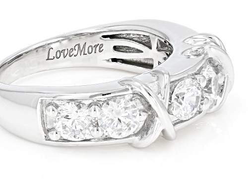Bella Luce ® White Diamond Simulant Rhodium Over Silver Ring - Size 8