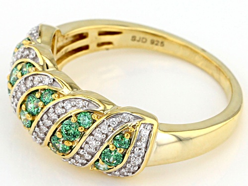 Bella Luce Luxe ™ 1.00CTW with Fancy Green Cubic Zirconia Eterno ™ Yellow Ring - Size 8