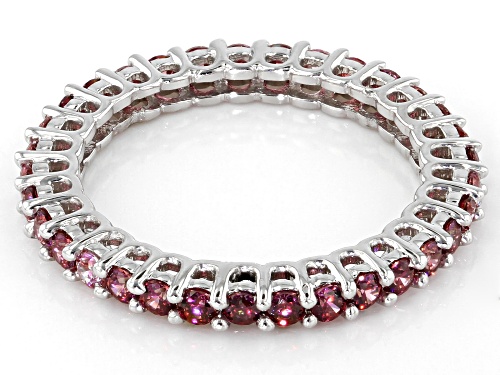 Bella Luce Luxe™ 2.00ctw Red Cubic Zirconia Rhodium Over Silver Ring (1.00ctw DEW) - Size 7
