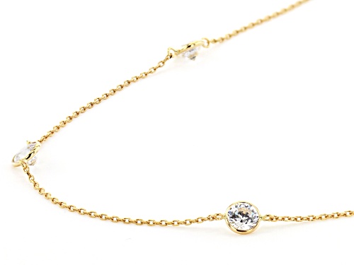 Bella Luce Luxe ™ 4.00ctw Cubic Zirconia 10k Yellow Gold Necklace - Size 18