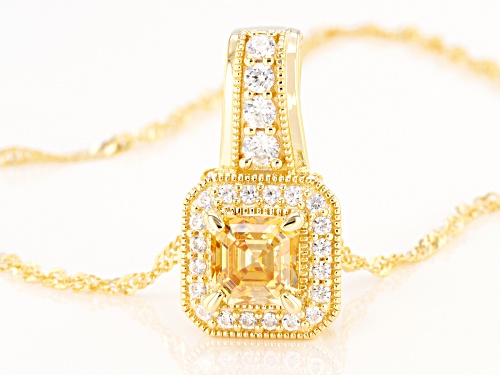 Bella Luce Luxe™ Imperial Mosaic Cubic Zirconia Eterno Yellow Pendant With Chain
