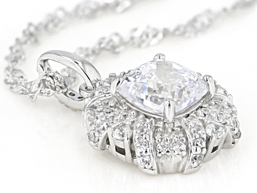 Bella Luce Luxe™ 2.52ctw Cubic Zirconia Rhodium Over Silver Pendant With Chain