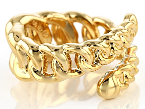 Moda Al Massimo® 18k Yellow Gold Over Bronze Graduated Curb Band Ring - Size 8