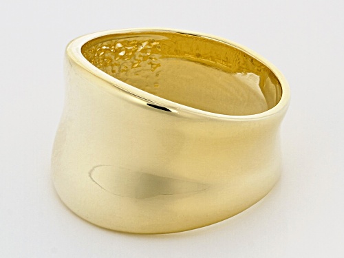 Moda Al Massimo® 18k Yellow Gold Over Bronze Polished Band Ring - Size 7