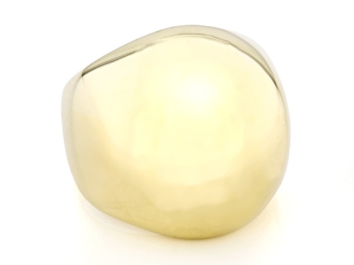Moda Al Massimo™ 18k Yellow Gold Over Bronze Polished Dome Ring - Size 12