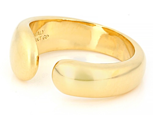 Moda Al Massimo™ 18k Yellow Gold Over Bronze Open Cuff Ring - Size 6