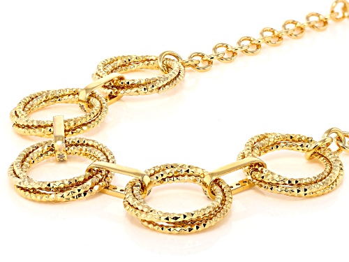 Moda Al Massimo® 18k Gold Over Bronze with 0.40ctw Bella Luce® Diamond Cut Circle 20