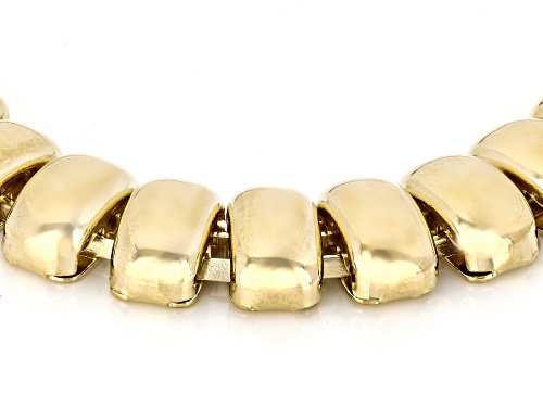 Moda Al Massimo® 18k Yellow Gold Over Bronze Polished Bubble 18