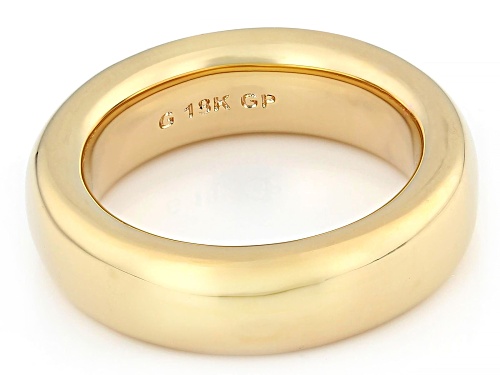 Moda Al Massimo® 18k Yellow Gold Over Bronze 6mm Comfort Fit Band Ring - Size 8