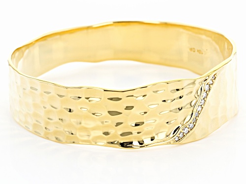 Moda Al Massimo®  18K Yellow Gold Over Bronze Bracelet 8 Inch With Bella Luce® Diamond Simulant - Size 8